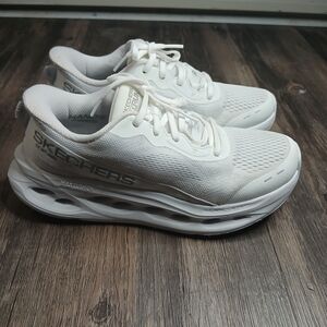 Skechers White Max Cushioning Sneakers